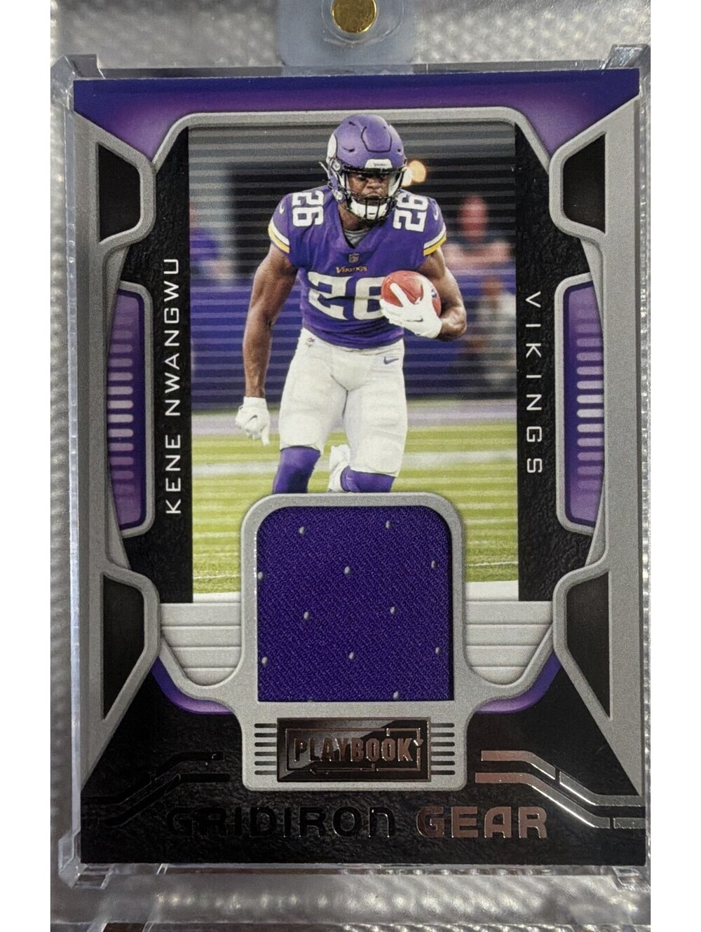2021 Panini Playbook - Gridiron Gear Relics Kene Nwangwu #GG-KNW (MEM, RC)